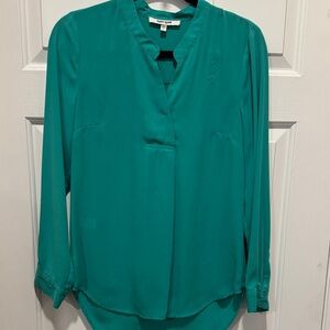 Daniel Rainn Teal Long Sleeve Women's Blouse